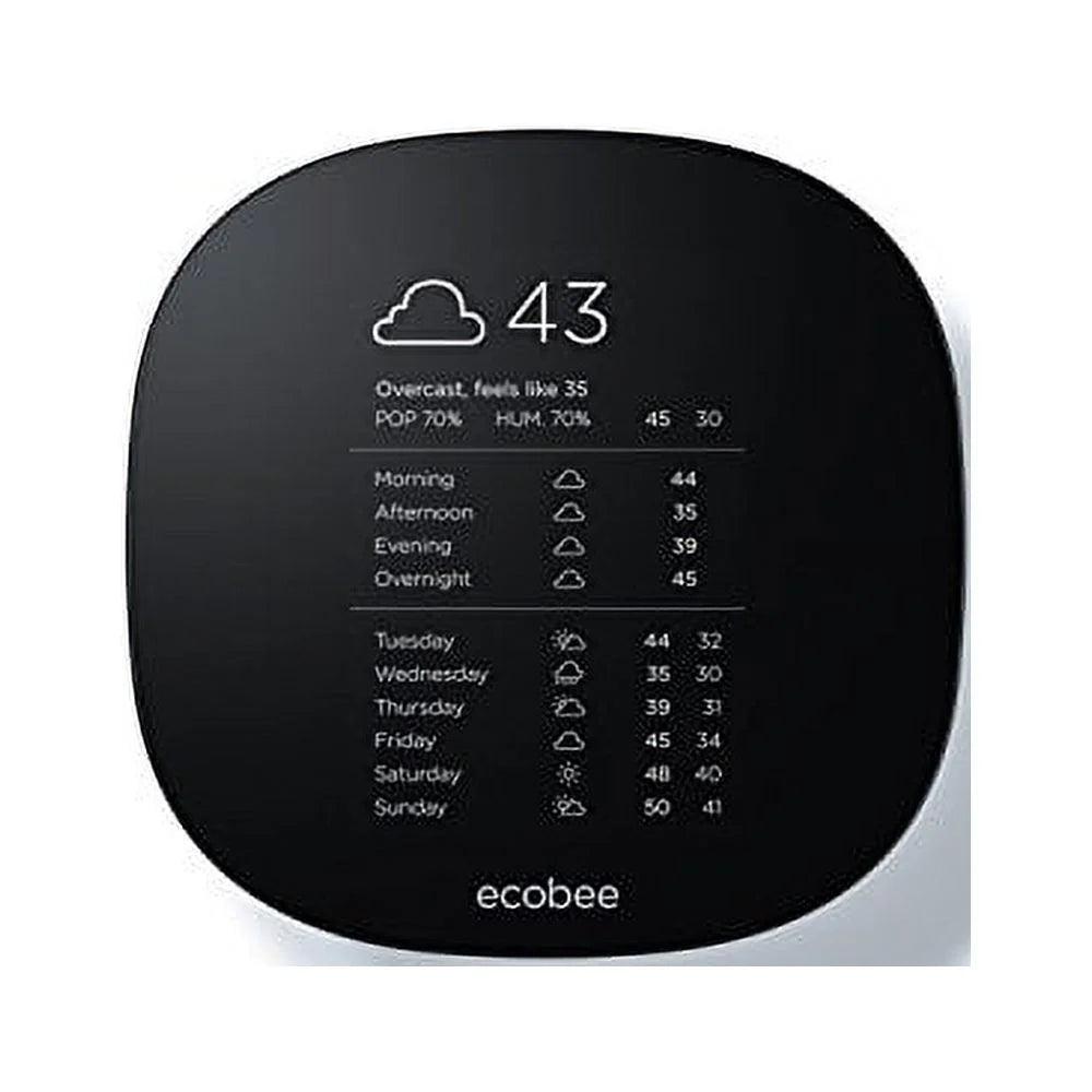 ecobee EB-STATE3LT-02 3 lite - 7 Day Programmable Smart Thermostat W/Touchscreen