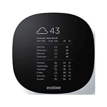 ecobee EB-STATE3LT-02 3 lite - 7 Day Programmable Smart Thermostat W/Touchscreen
