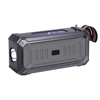 Solar Bluetooth Speaker Portable Outdoor Speaker with Flashlight