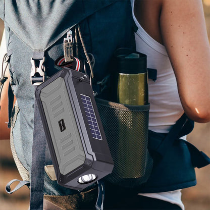 Solar Bluetooth Speaker Portable Outdoor Speaker with Flashlight