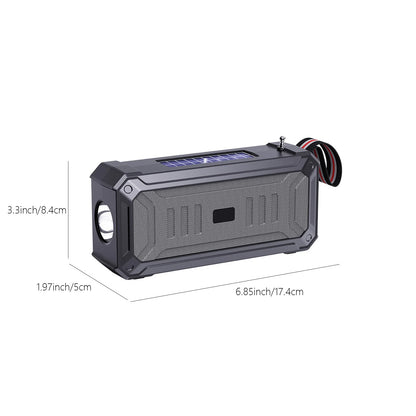 Solar Bluetooth Speaker Portable Outdoor Speaker with Flashlight