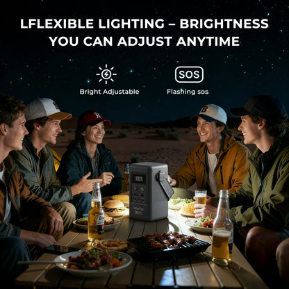 SolarPlay Q100 Portable Power Station with 96Wh LiFePO4 Battery, 100W Solar Generator Two-Way Fast Charging, for Outdoor Camping & Emergencies
