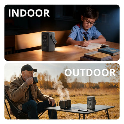 SolarPlay Q100 Portable Power Station with 96Wh LiFePO4 Battery, 100W Solar Generator Two-Way Fast Charging, for Outdoor Camping & Emergencies